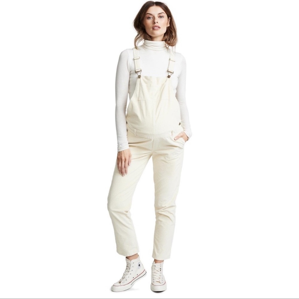 Hatch The Cord Overalls Size 2 Maternity Ivory